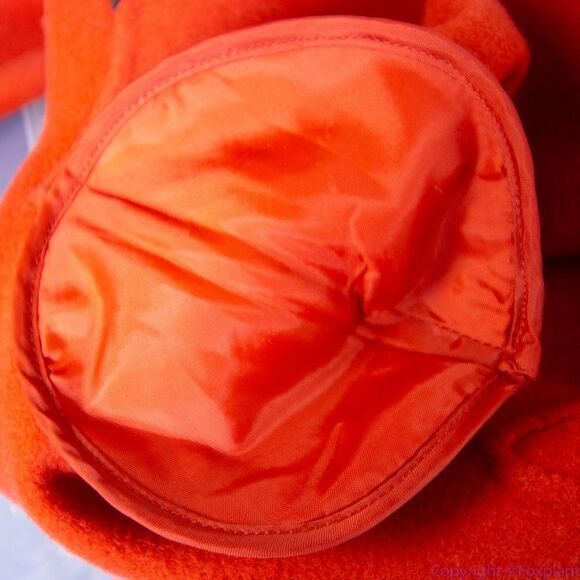 Carole Little 100% wool Orange blazer jacket with black button, size Petite - Picture 11 of 16